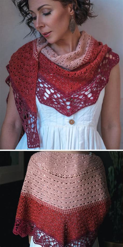 Beautiful And Feminine Lace Crochet Shawls Pattern Center