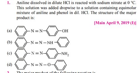 Examine the following two structures for the anilinium ion and choose the correct statement from ...