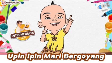 Upin Ipin Mari Bergoyang Pakai Baju Batik Menggambar Dan Mewarnai