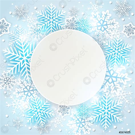 Holiday background with snowflakes - stock vector 2674525 | Crushpixel