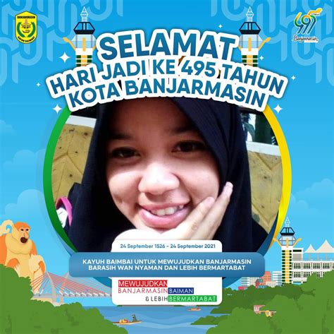 Twibbon Atau Bingkaifoto Hari Jadi Ke 495 Kota Banjarmasin 24