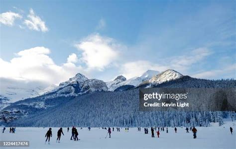 Ice Skating Lake Louise Photos and Premium High Res Pictures - Getty Images