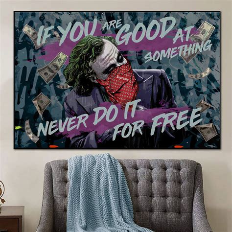 Joker Poster Heath Ledger the Joker Painting Joker Canvas Joker Art ...