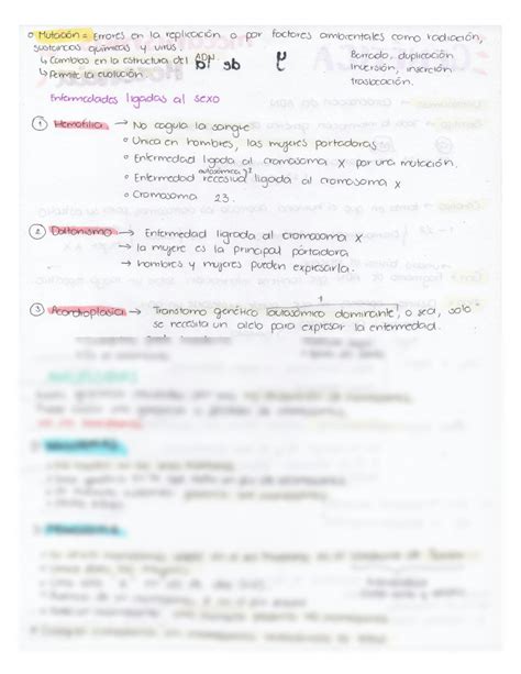 SOLUTION 10 Gen Tica Y Mecanismos De Herencia Exani Ii Studypool