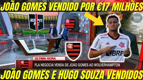 URGENTE FLAMENGO ENCAMINHA A VENDA DE JOÃO GOMES PARA WOLVERHAMPTON