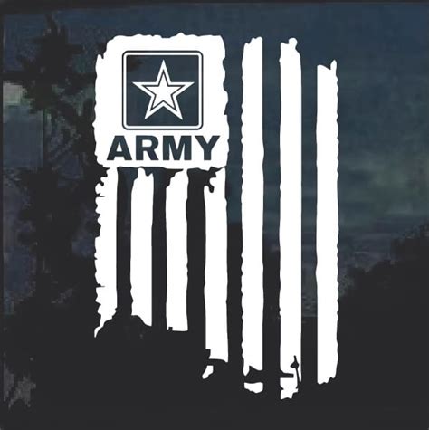 American Flag Army Decal