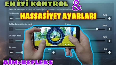 En Y Kontrol Hassas Yet Ayarlari Parmak Ful J Roskop Pubg