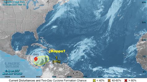 La Tormenta Tropical Kappa Podr A Formarse Donde Lo Hizo Iota Y Eta