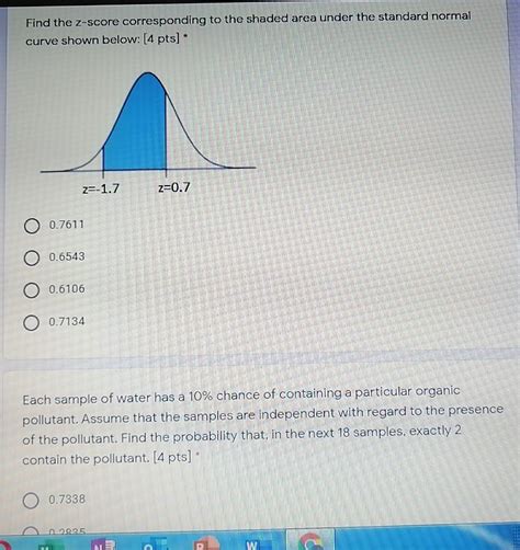 Solved Find The Z Score Corresponding To The Shaded Area Chegg