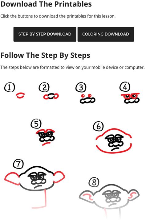 How To Draw Branch From Trolls Art For Kids Hub