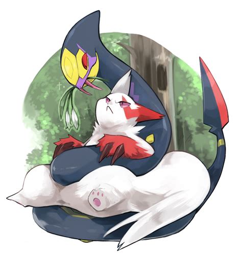 Zangoose And Seviper Pokemon And More Drawn By Hoshineko