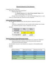 Elemental Compostion Of Pure Substances Docx Elemental