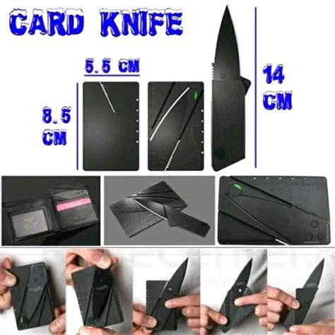 Jual Card Knife Kartu Pisau Alat Bertahan Hidup Survival Tajam