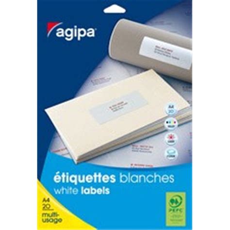 Agipa Etiquettes Multi Usage 50x20 Mm Blanches OFFICE1