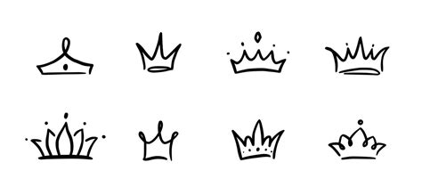 Queen Crown Design Drawing