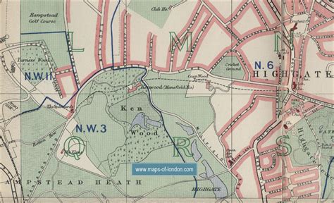 Map of Highgate, London