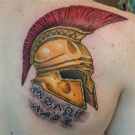 Spartan Helmet Tattoo Ideas