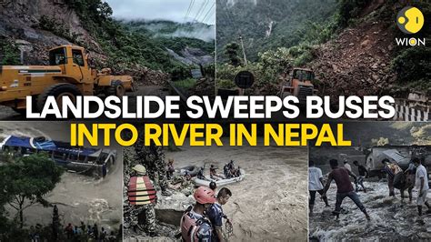 Landslide In Nepal Sweeps Two Buses With 63 Passengers Into Trishuli