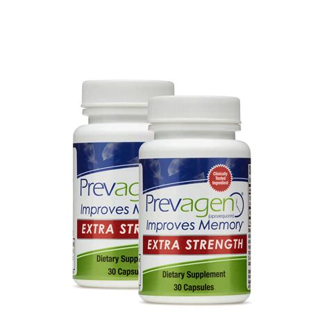 Prevagen Improves Memory - Extra Strength 20mg, 30 Capsules |2 Pack| with Apoaequorin & Vitamin ...