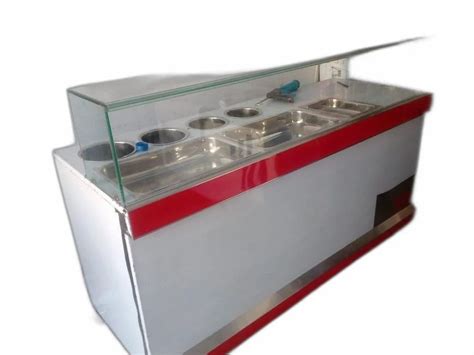 Stainless Steel Aloo Tikki Samosa Counter For Street Food Stall At