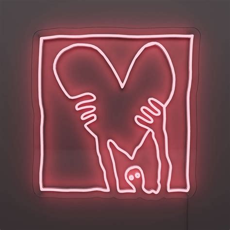 Red Neon Sign Take My Heart — Custom Led Neon Sign And Wall Decor Art
