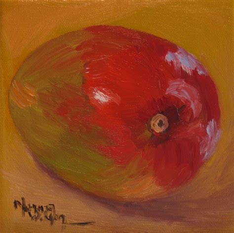 Norma Wilson Art Norma Wilson Virginia Artist Original Oil Mango Fruit