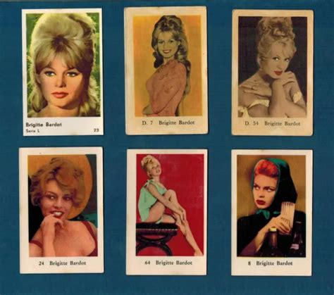 Brigitte Bardot French Sex Symbol Dutch Vintage Trading Cards Lot