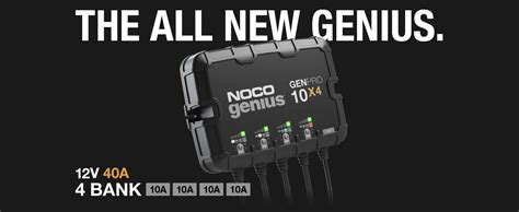 NOCO Genius GENPRO10X4 4 Bank 40 10 Per Bank Automatic