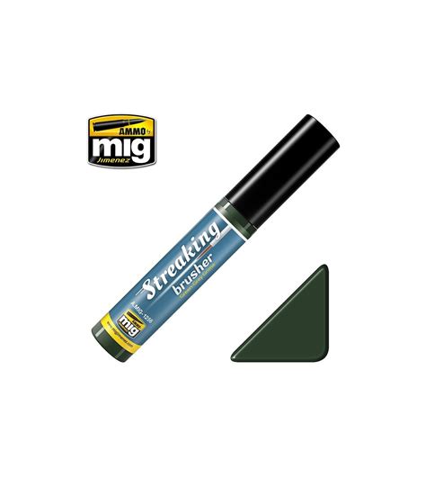 Streakingbrusher Ammo Mig Green Grey Grime 10 Ml