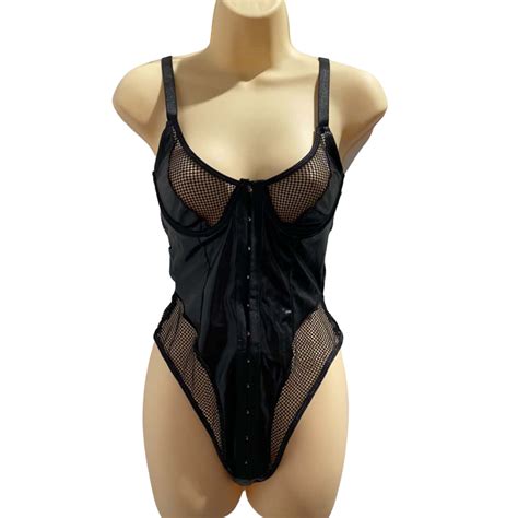 Seven Til Midnight Womens Size S Black Sexy Lingerie