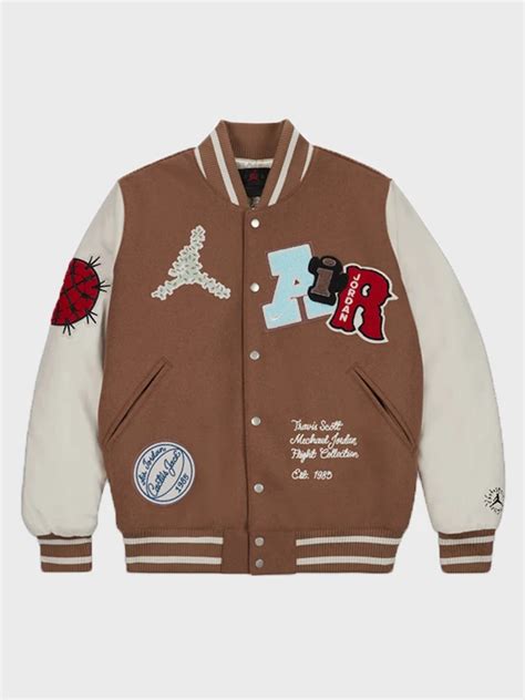 Travis Scott X Jordan Varsity Jacket Stars Jackets