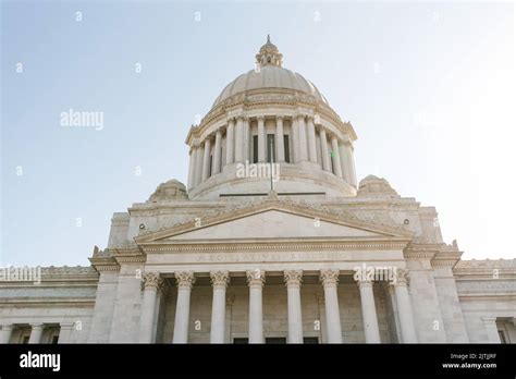 Olympia Usa March Washington State Capitol On A Sunny Day Stock