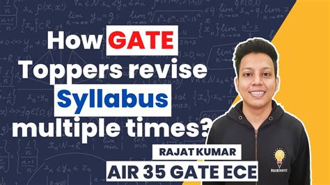 How Gate Toppers Revise Full Syllabus Multiple Times Strategy By Gate