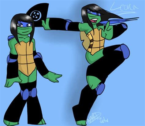 Tmnt2012 Genderbender Leo Ninja Turtles Artwork Teenage Mutant