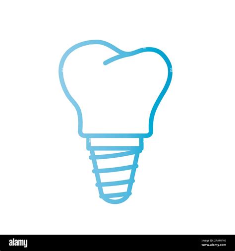 Tooth Implant Icon Vector Illustration Stock Vector Image And Art Alamy