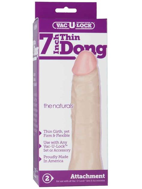 VAC U LOCK 7 Inch THIN Dildo Hell Diskret Kaufen Spexter