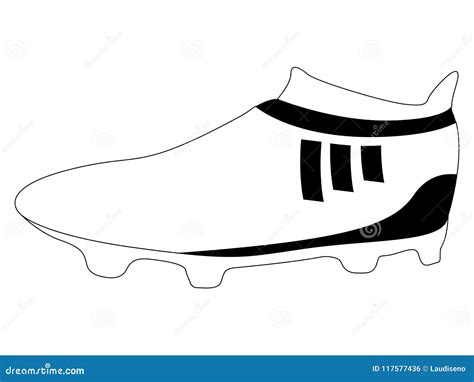 Icône D'isolement De Crampon Du Football Illustration de Vecteur ...