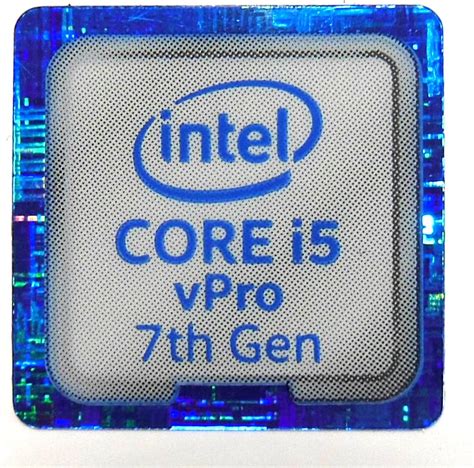 Vath Original Intel Core I5 Vpro 7th Gen Sticker 18 X 18mm