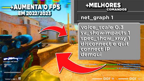 MELHORES COMANDOS Para AUMENTA O FPS Do CS GO Ganhei 392 Fps YouTube