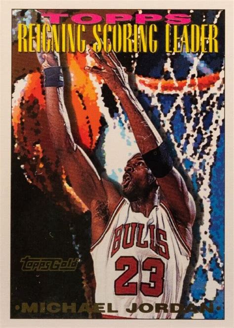 Michael Jordan Topps Reigning Scoring Leader Gold Price