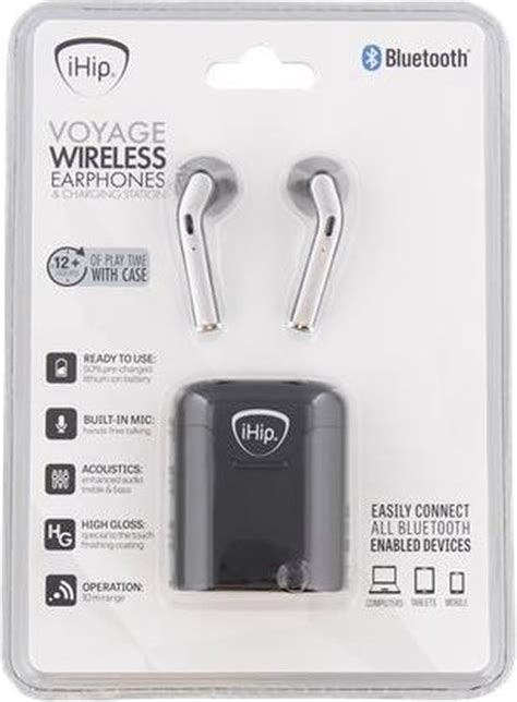 Ihip Voyage Wireless Earbuds Draadloze Oordopjes 12 Uur Speeltijd Inclusief