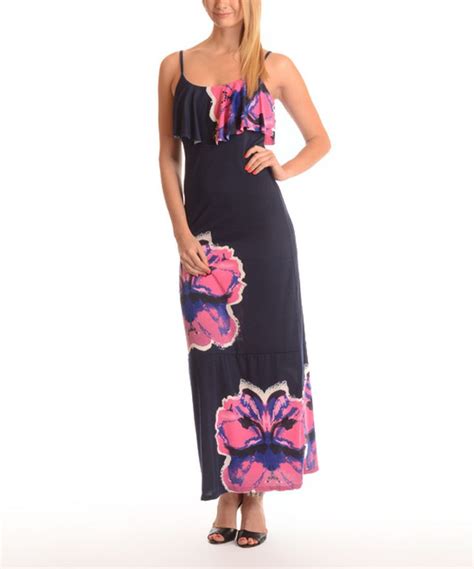 Look At This Zulilyfind Shoreline Navy Pink Floral Maxi Dress By