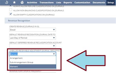 Netsuite Setting Advanced Revenue Management Preferences