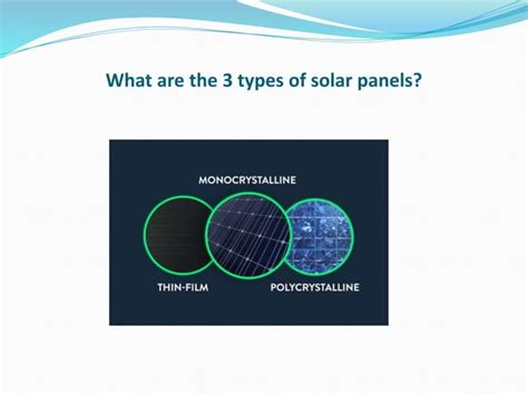 What Are The 3 Types Of Solar Panels Ppt