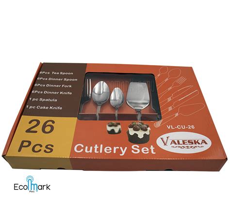 Juego Cubiertos Acero Inoxidable Valeska 26Pc ECOMARKPERU