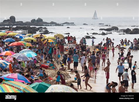 Chile, Algarrobo, town beach Stock Photo - Alamy