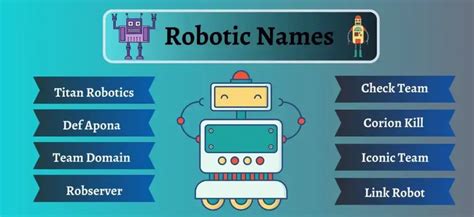 799 Cool And Unique Robotic Team Names Oicun