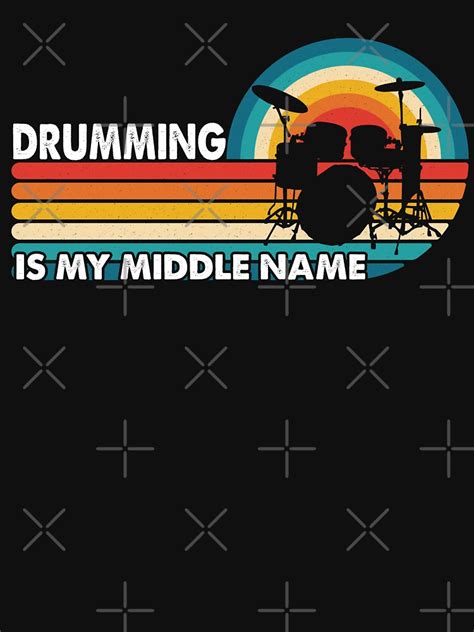 Funny Drummer Art For Men Women Drum Set Drummer Lover Drummer Quotes