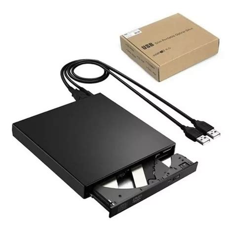 Gravador De Dvd Externo Slim Leitor Cd Dvd Portatil C Nf E