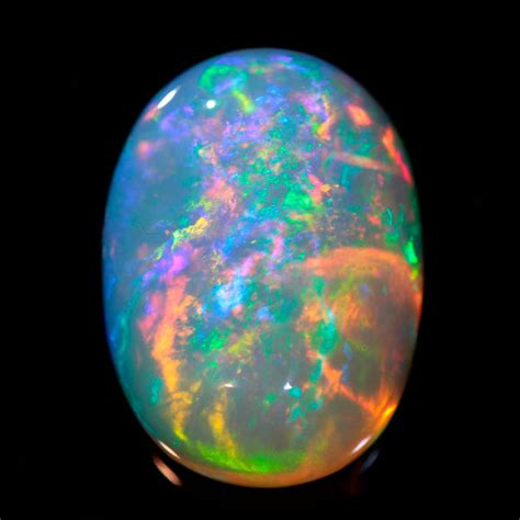 Cts Awesome Natural Ethiopian Opal Oval Cabochon Welo Play Colors